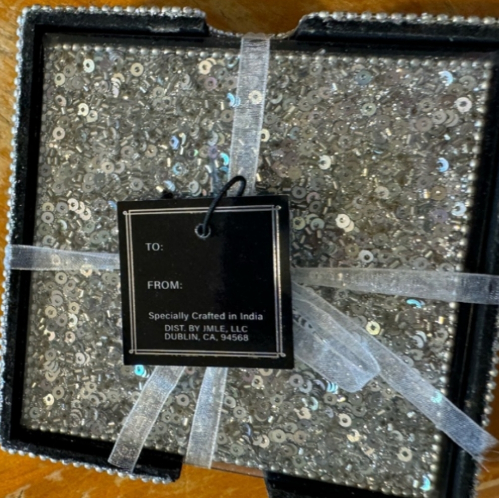 Bling Boxed NWT Coaster Set